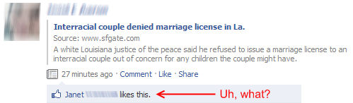 Like button... really?